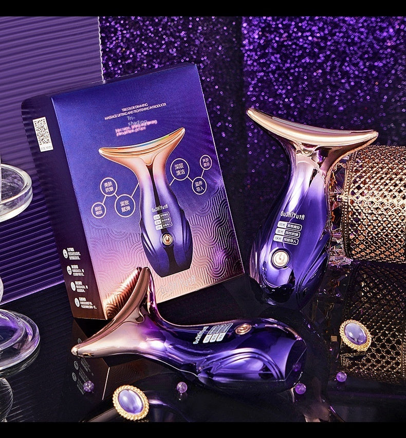 Three-color Dimming Massage Lifting And Tightening Import Domestic Beauty Apparatus