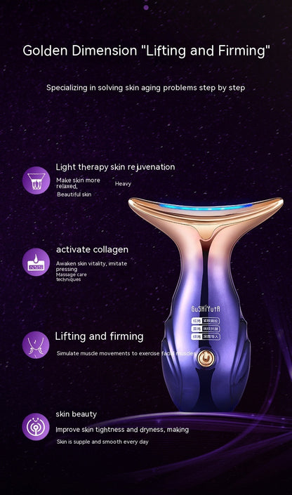 Three-color Dimming Massage Lifting And Tightening Import Domestic Beauty Apparatus