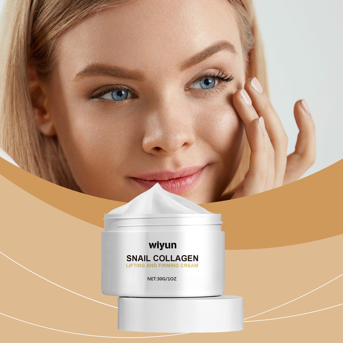 Wiyun Snail Collagen Firming Cream Moisturizes Skin With High Moisture, Brightening, Light Wrinkling And Radiant Radiance