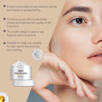 Wiyun Snail Collagen Firming Cream Moisturizes Skin With High Moisture, Brightening, Light Wrinkling And Radiant Radiance